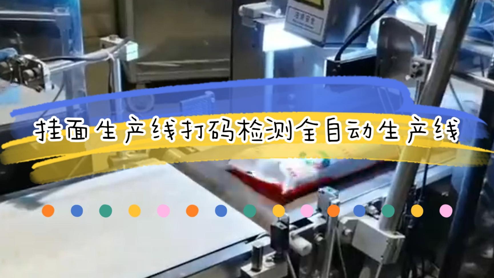 掛面生產(chǎn)流水線，激光日期打碼檢測全自動生產(chǎn)線